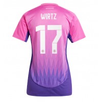 Camiseta Alemania Florian Wirtz #17 Visitante Equipación para mujer Eurocopa 2024 manga corta